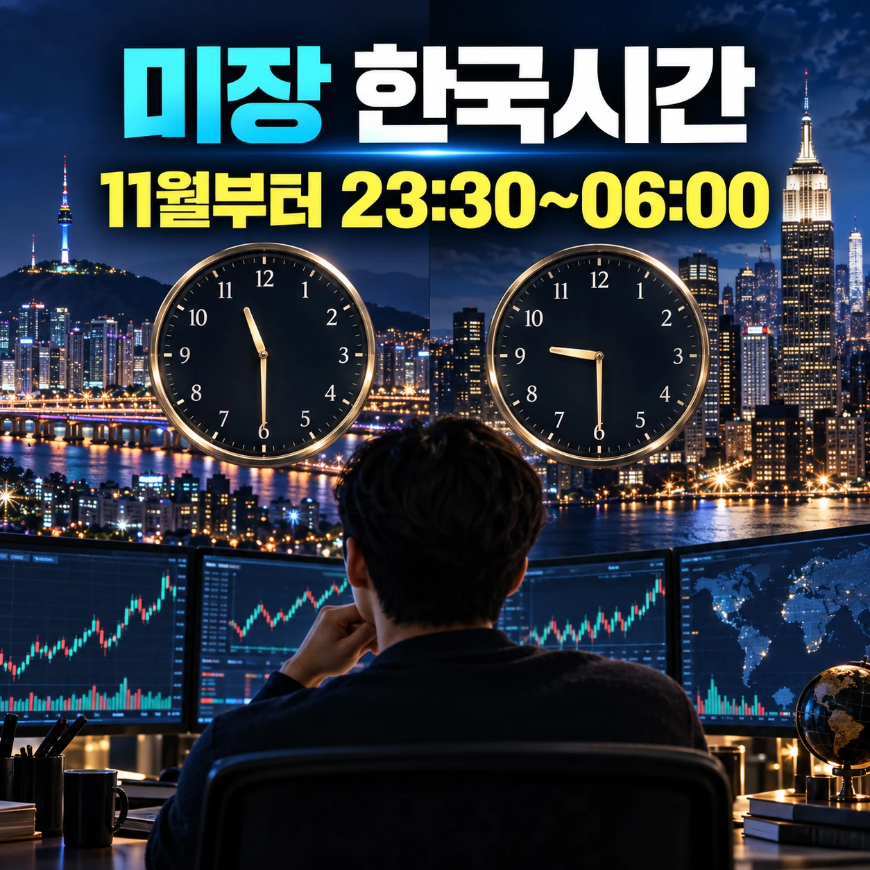 2026년 11월 이후 미장 한국시간 정규장 23시 30분부터 6시 카드뉴스