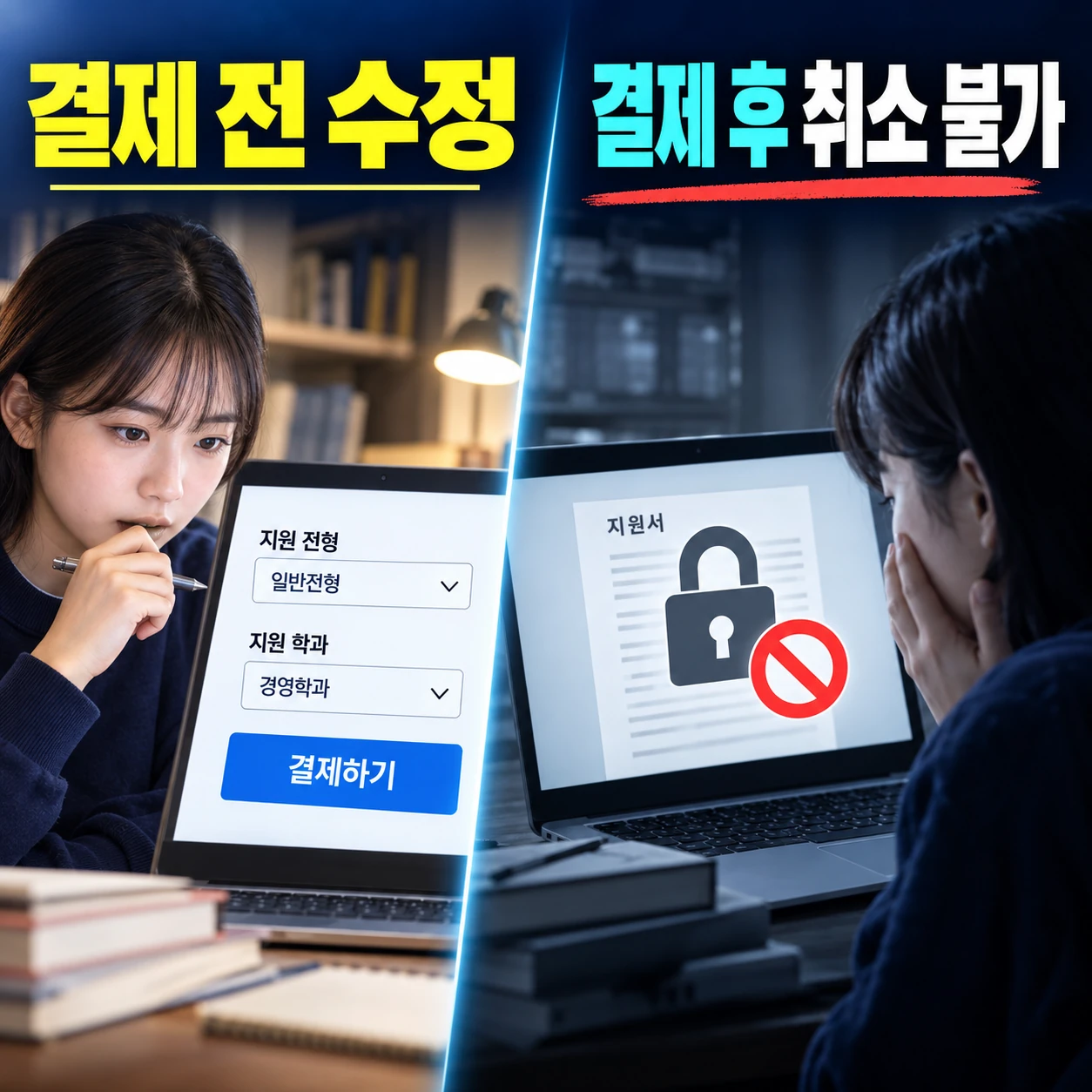 유웨이어플라이 결제완료 후 접수번호 확인 카드뉴스