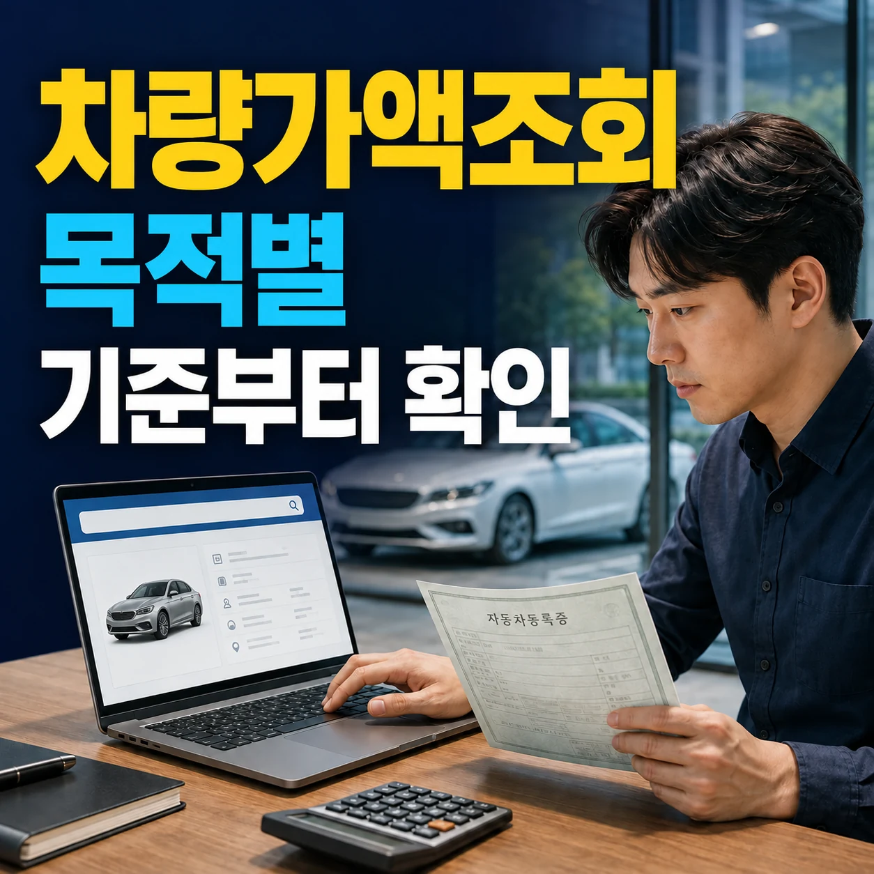 2026 차량가액조회 방법, 보험개발원 홈택스 복지로 기준과 차량번호 조회 차이
