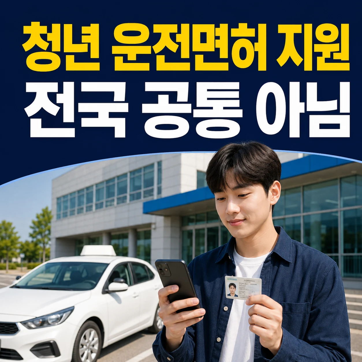 2026 청년 운전 면허 취득비 지원 전국 공통 아니다, 지역별 최대 50만원 학원비 신청조건
