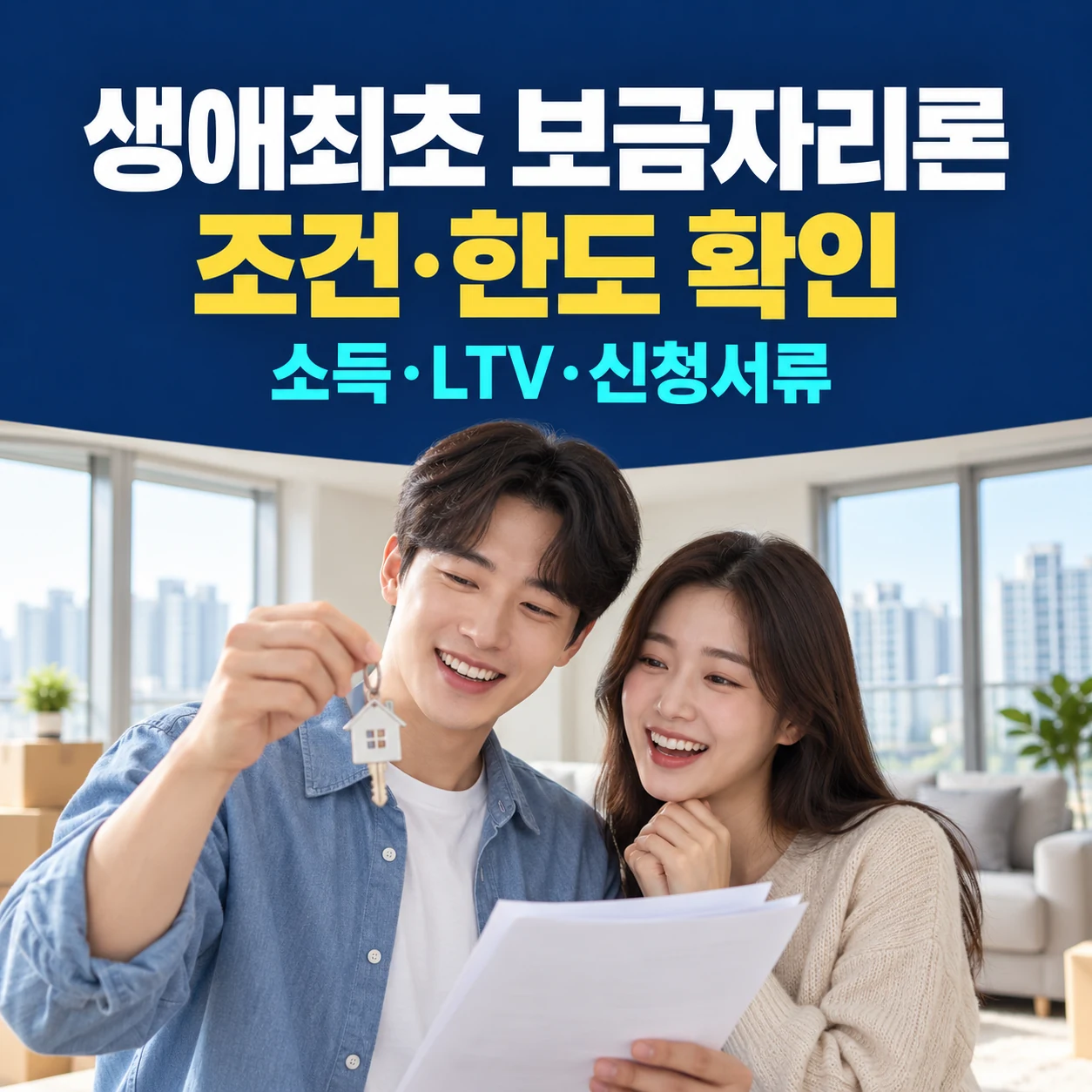 생애최초 보금자리론 신청 조건, 미혼 소득기준과 수도권 LTV 한도 금리 확인