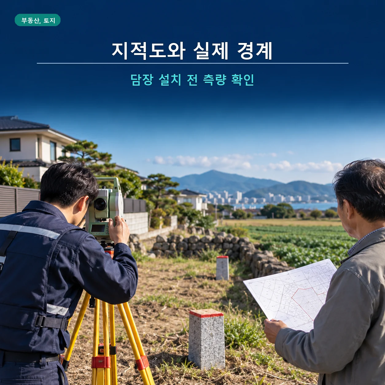 지적도에서 대상 지번 경계 인접 필지 축척을 확인하는 방법 이미지