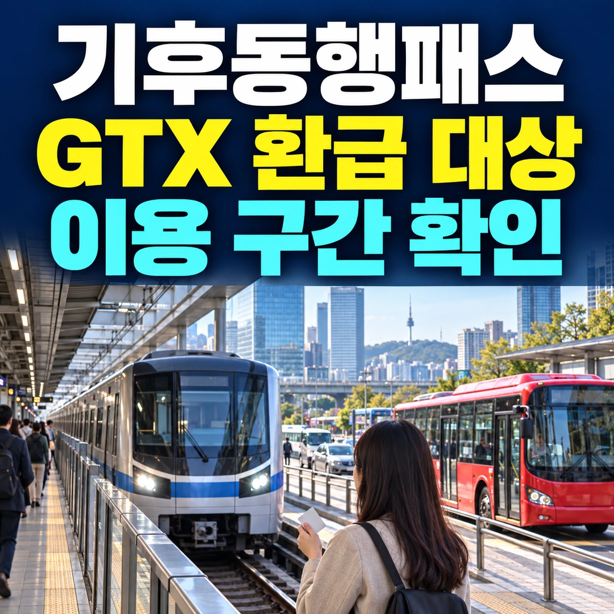 기후동행패스 GTX 환급, 신분당선 광역버스 이용범위와 내역 확인