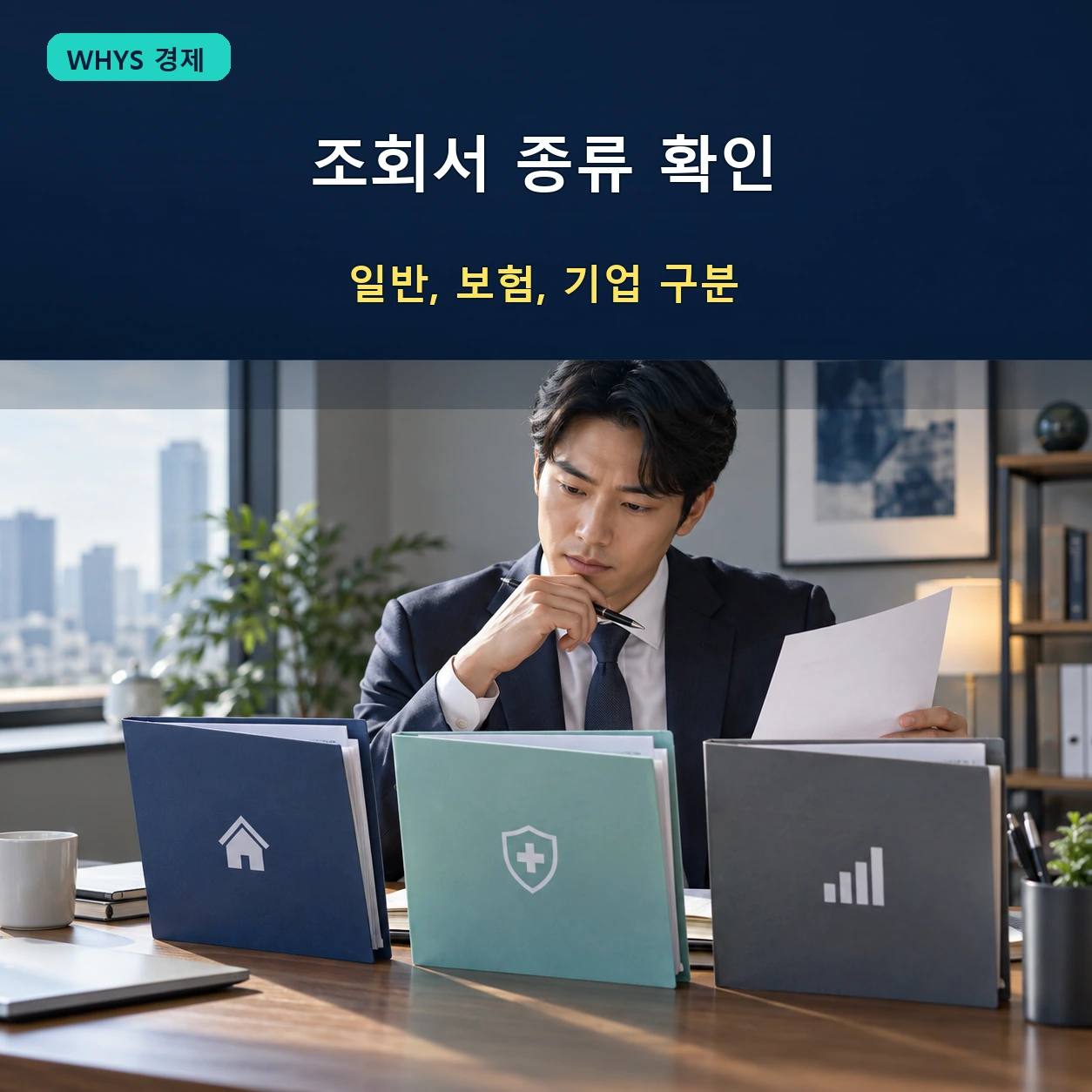 일반신용정보조회서 보험신용정보조회서 기업신용정보조회서 구분 이미지