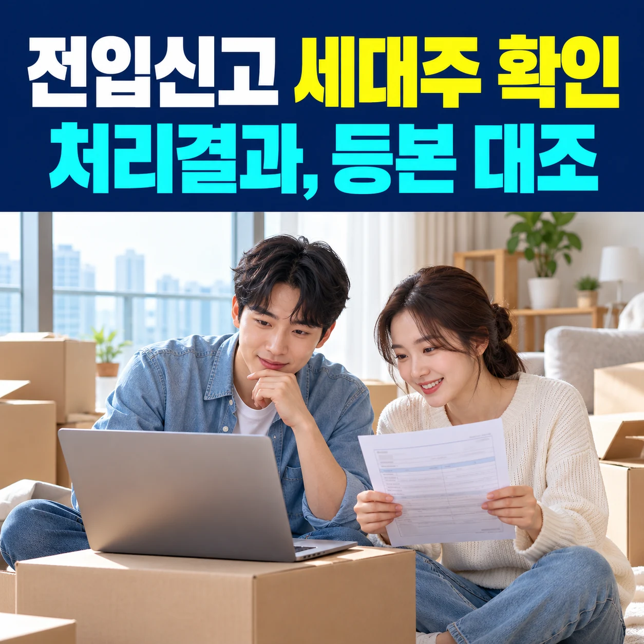 전입신고 세대주 변경 확인, 정부24 처리상태와 등본 조회