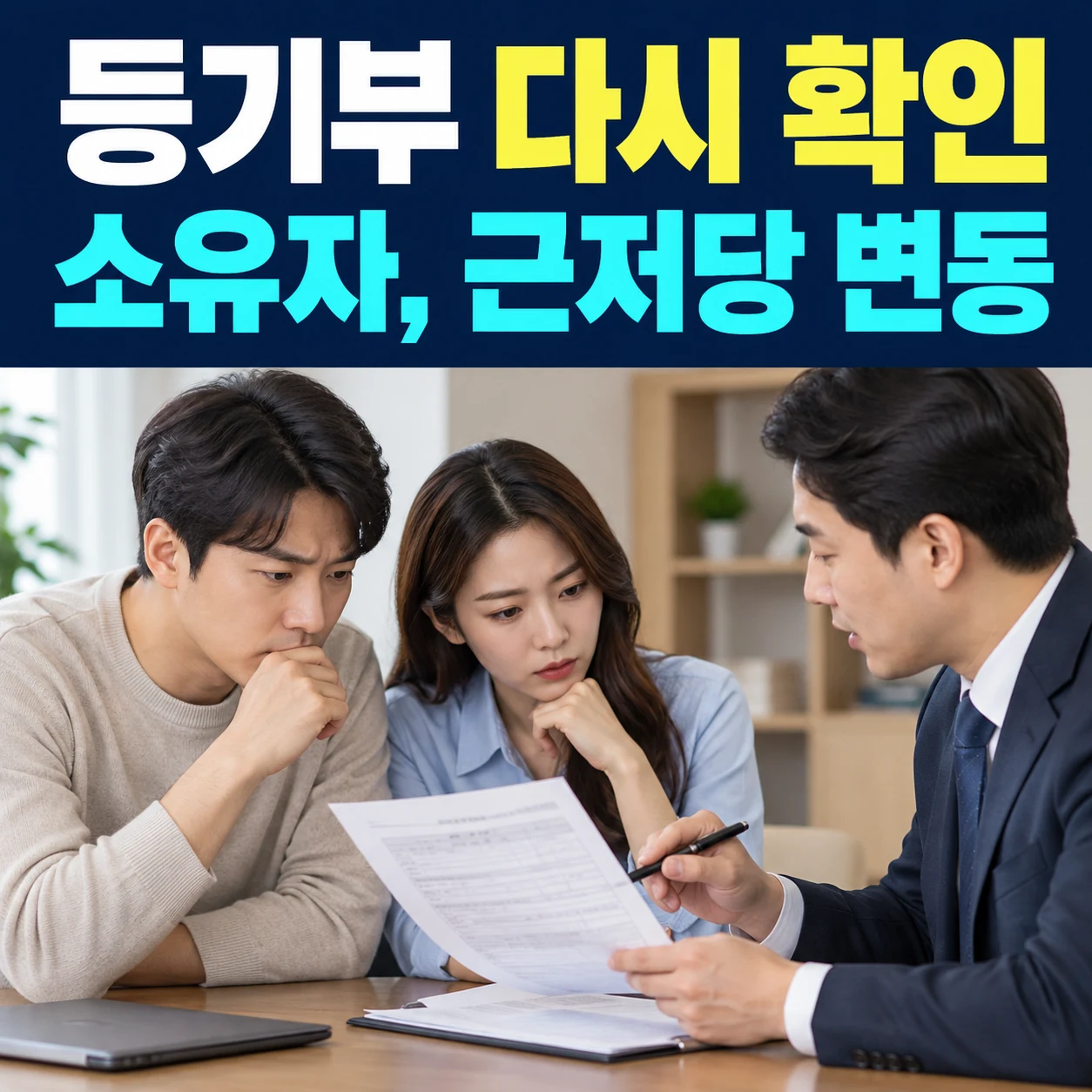 갱신 전 소유자와 새 근저당 등 권리 변동 확인