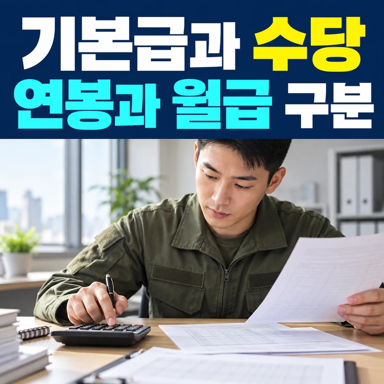 기본급과 수당, 연봉과 월급 구분