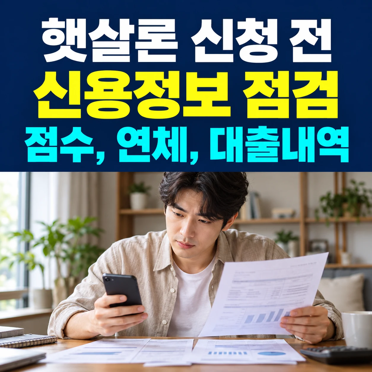 햇살론 신용점수 조건, 신청 전 연체기록과 대출내역 확인